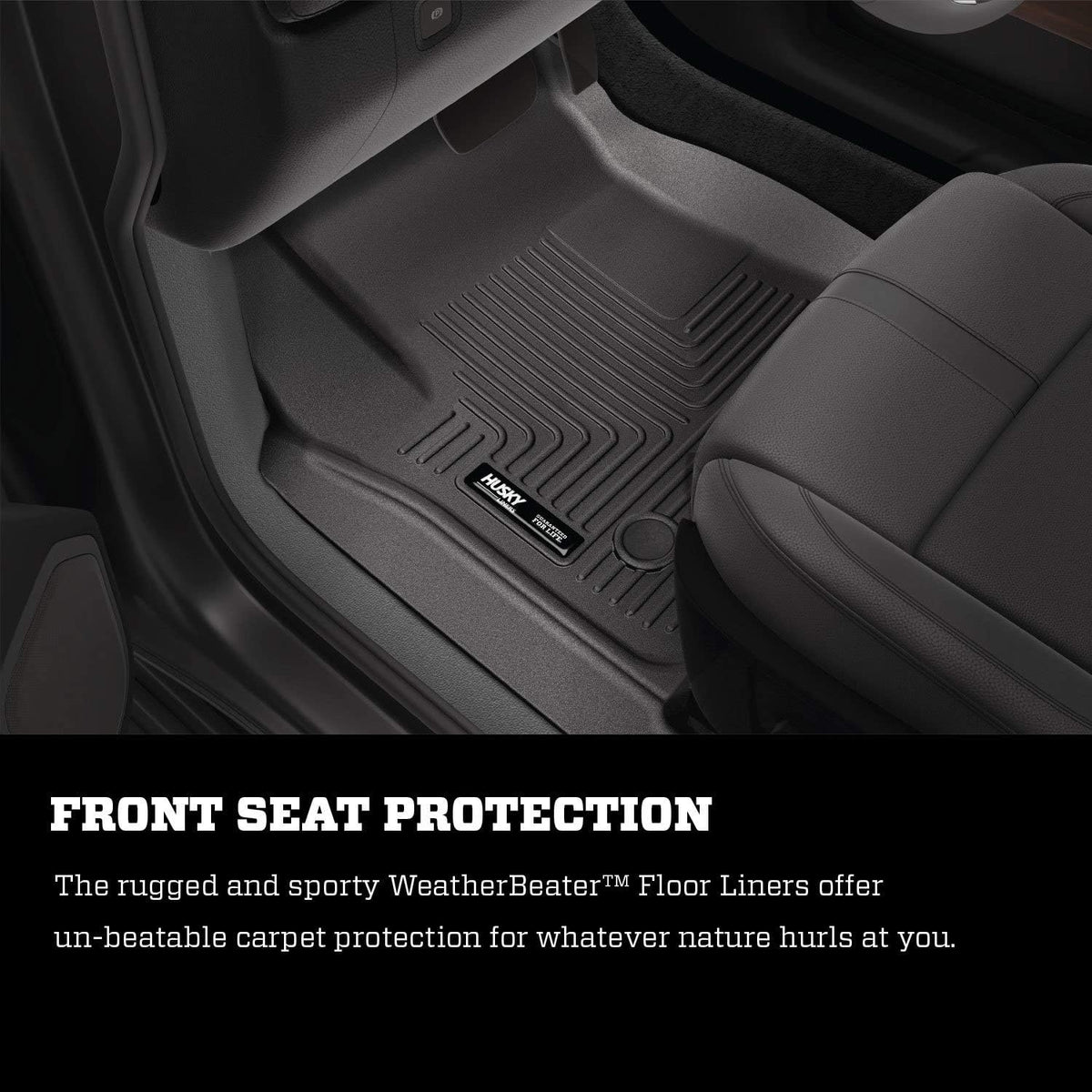 Black Front Floor Liners 2 Pcs K205