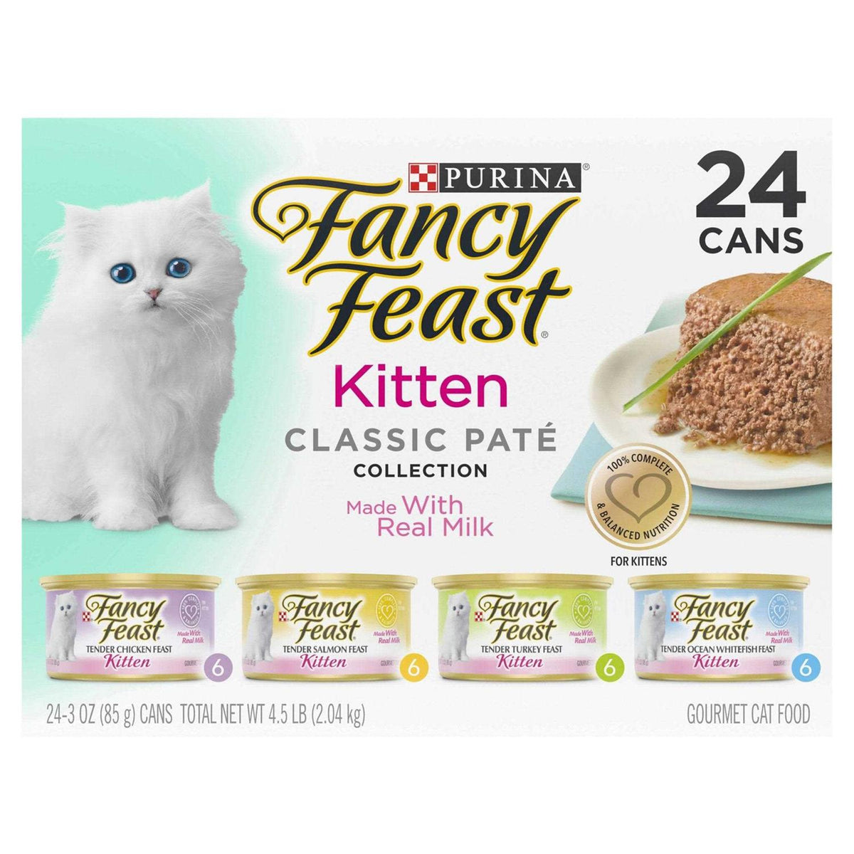 Grain Free Pate Wet Kitten Food Variety Pack Y4164