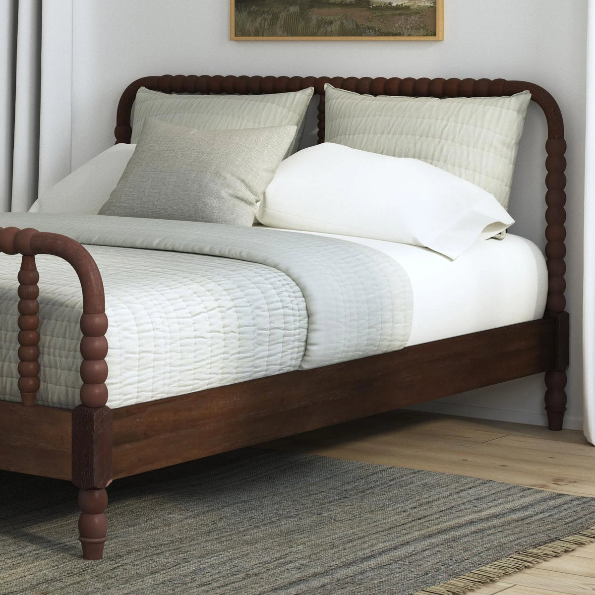 Brown Queen Bed O40680