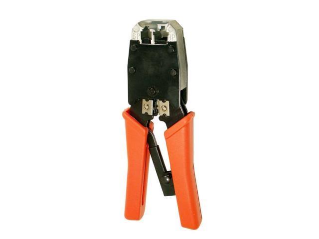 Cat5e UTP Plenum Cable 1000ft Blue + RJ45 Crimp Tool Plugs Kit V91298