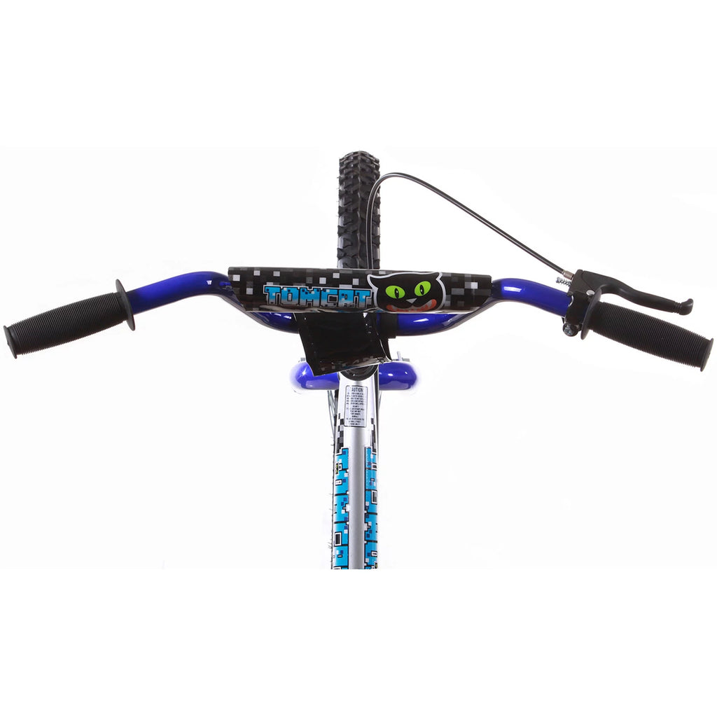 20 In. Blue and Silver BMX Bike B4805