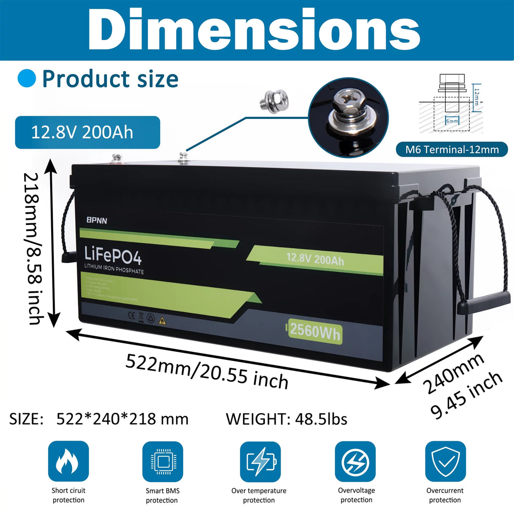 12V 100Ah LiFePO4 Lithium Battery K2844