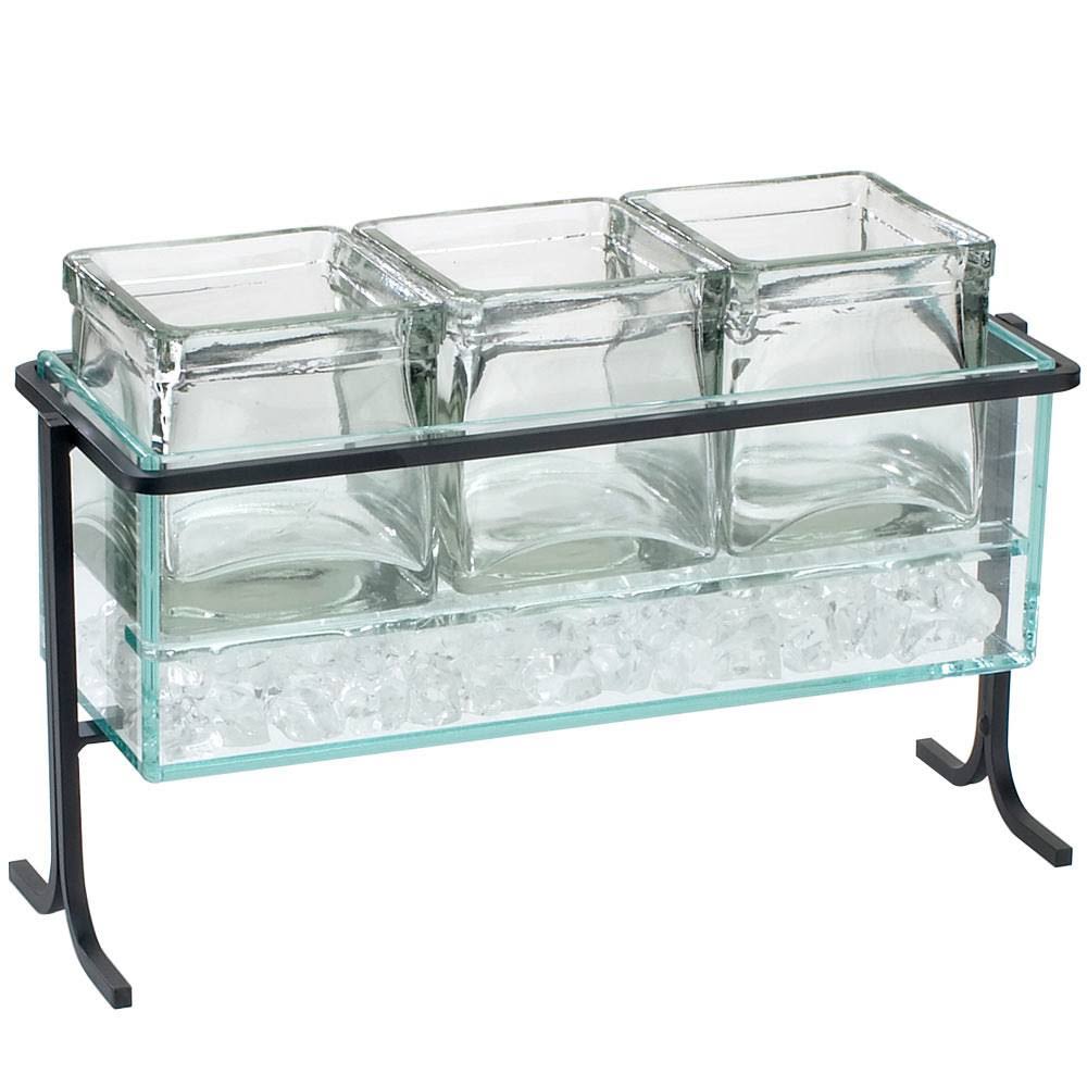 Black Iron Condiment Display U19521