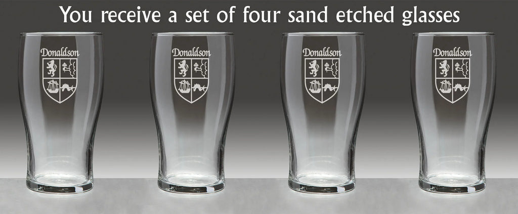 Irish Coat of Arms Tavern Glasses Set of 4 B310