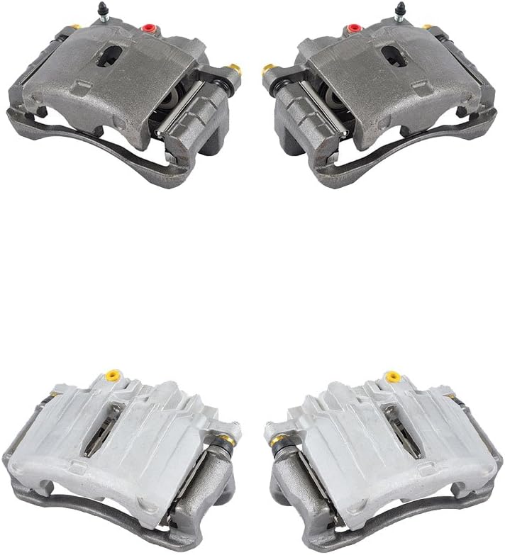 Front + Rear 4 Premium Grade Semi-Loaded Caliper Assembly Set Kit O665