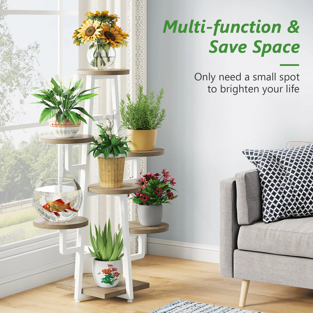 7 Tier Wooden Plant Stand R915134