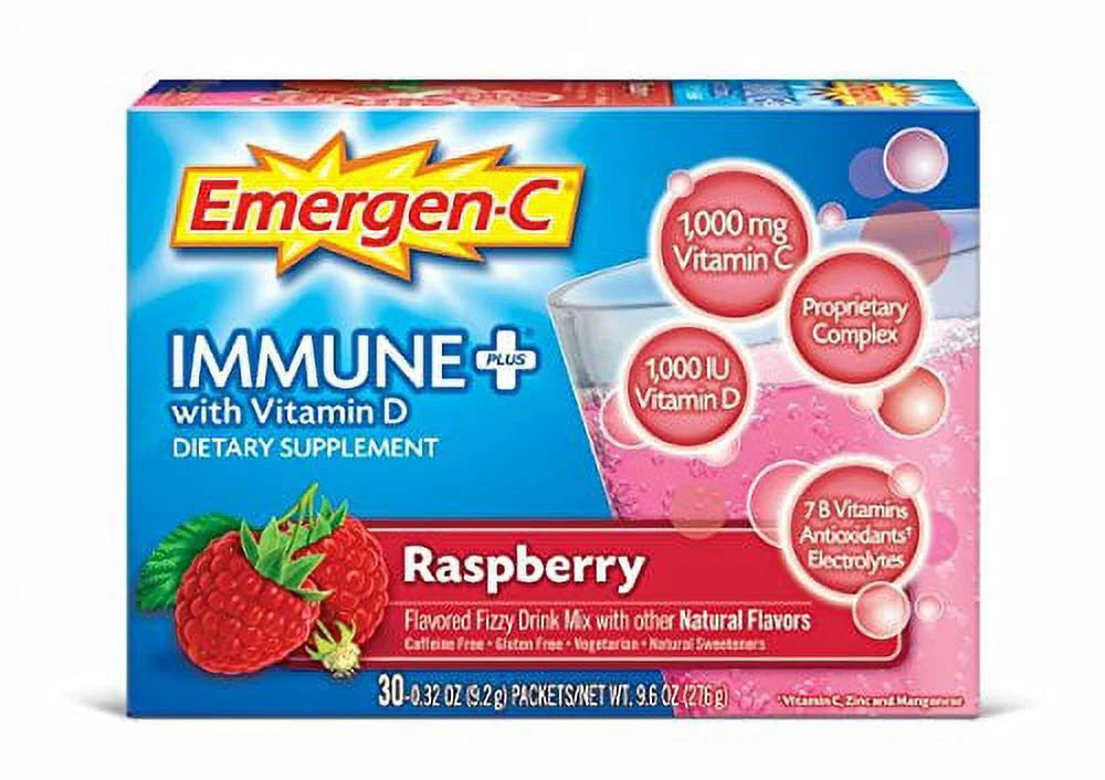 30 Count Raspberry Flavor Immune+ Supplement A911007