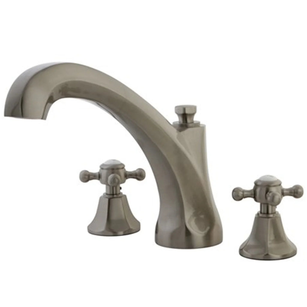 Double Handle Deck Mount Roman Tub Faucet E35901