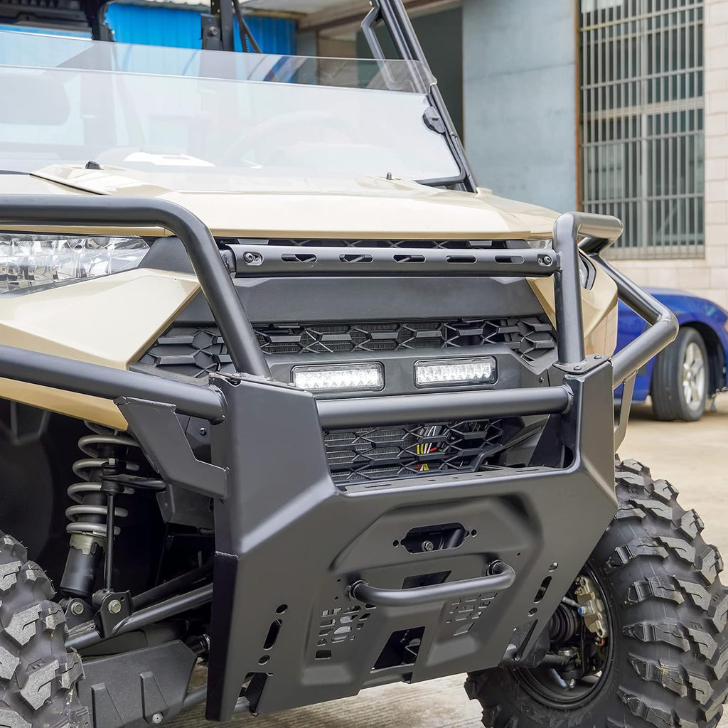 Black Mesh Grille with LED Light Bar for Ranger XP 1000 M324