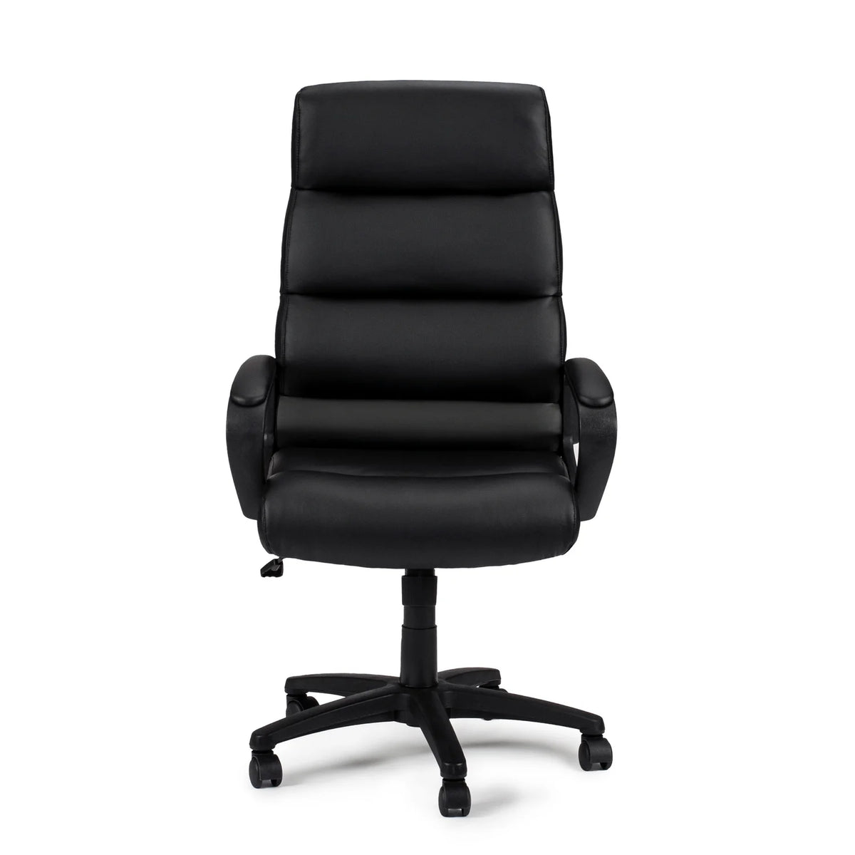 Black Faux Leather Office Chair I817