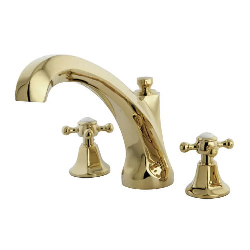 Double Handle Deck Mount Roman Tub Faucet E35901