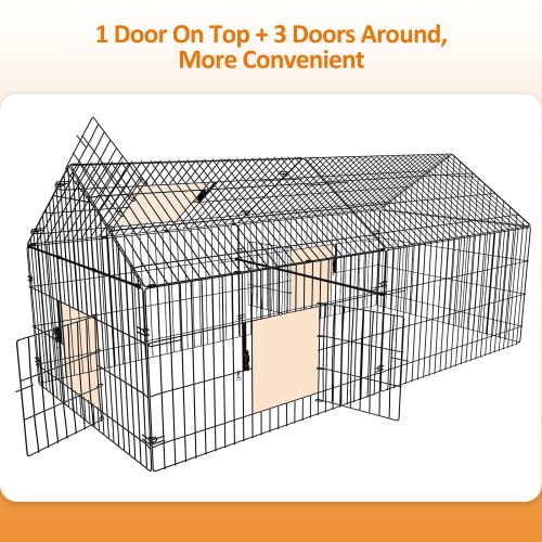Metal Chicken Coop with Cover G893771