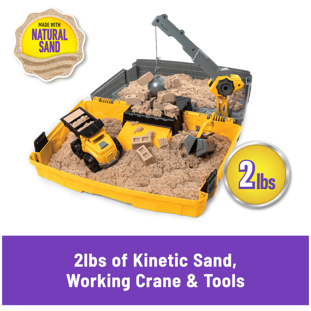Construction Site Folding Sandbox with Toy Truck and 2lbs of Play Sand N783