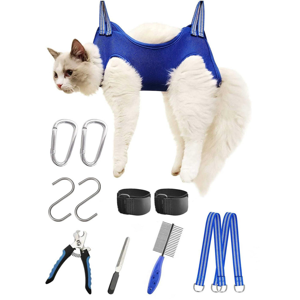 10 in 1 Pet Grooming Hammock Harness with Nail Clippers L7942