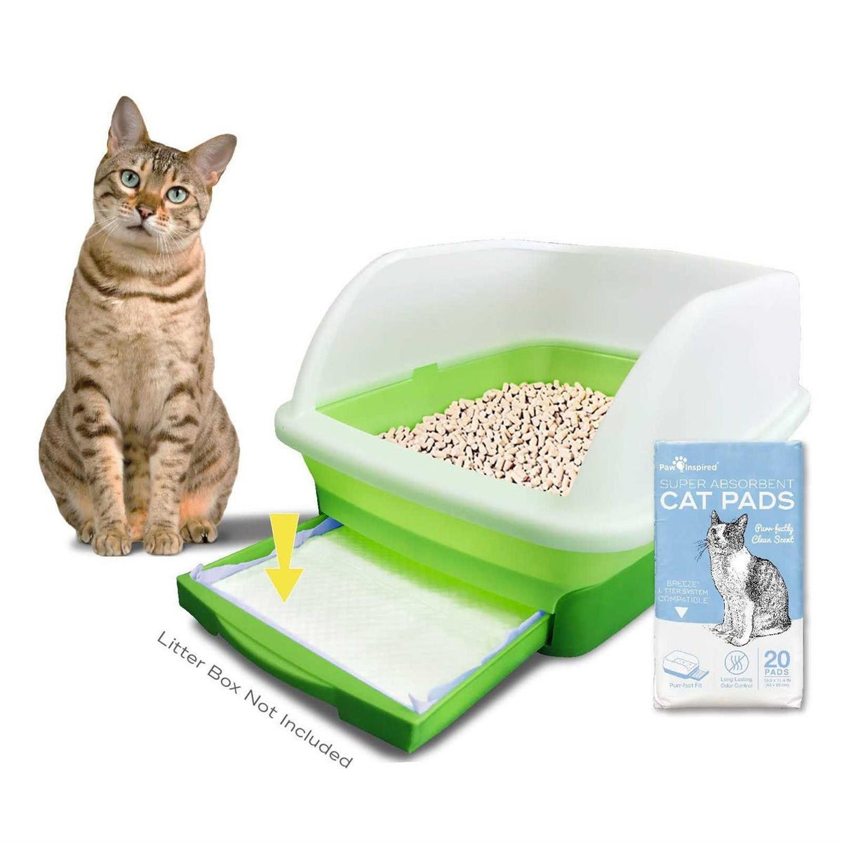 20ct Cat Litter Box Pads A2394