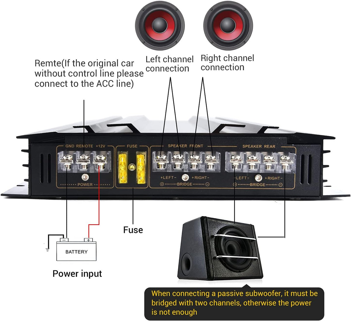 4 Channel Class A/B Car Amplifier F345627