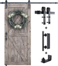 Sliding Barn Door Hardware Kit with Track Kit, Pull Handle Set, Floor Guide D8551