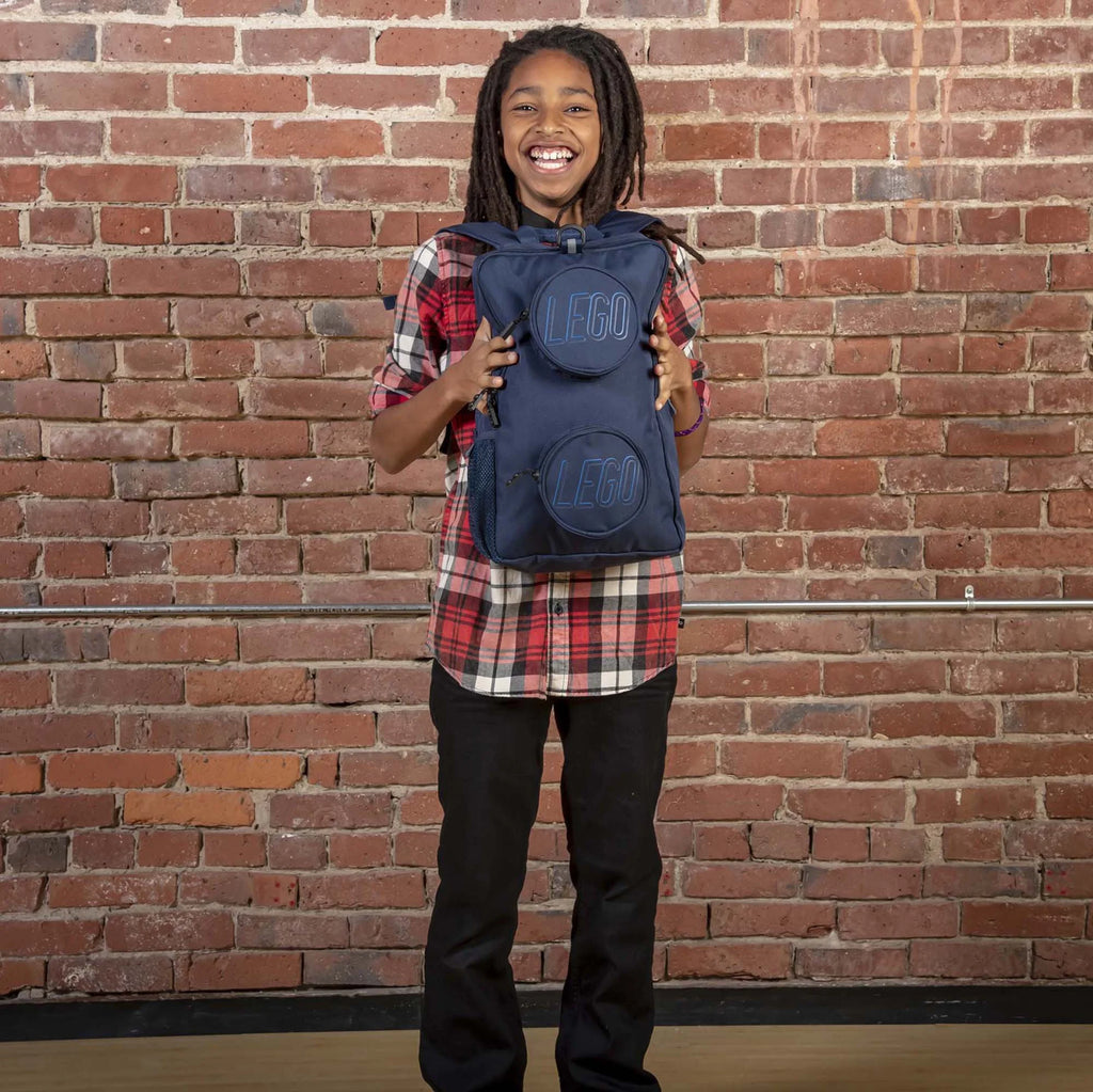 Navy Brick Backpack V42852