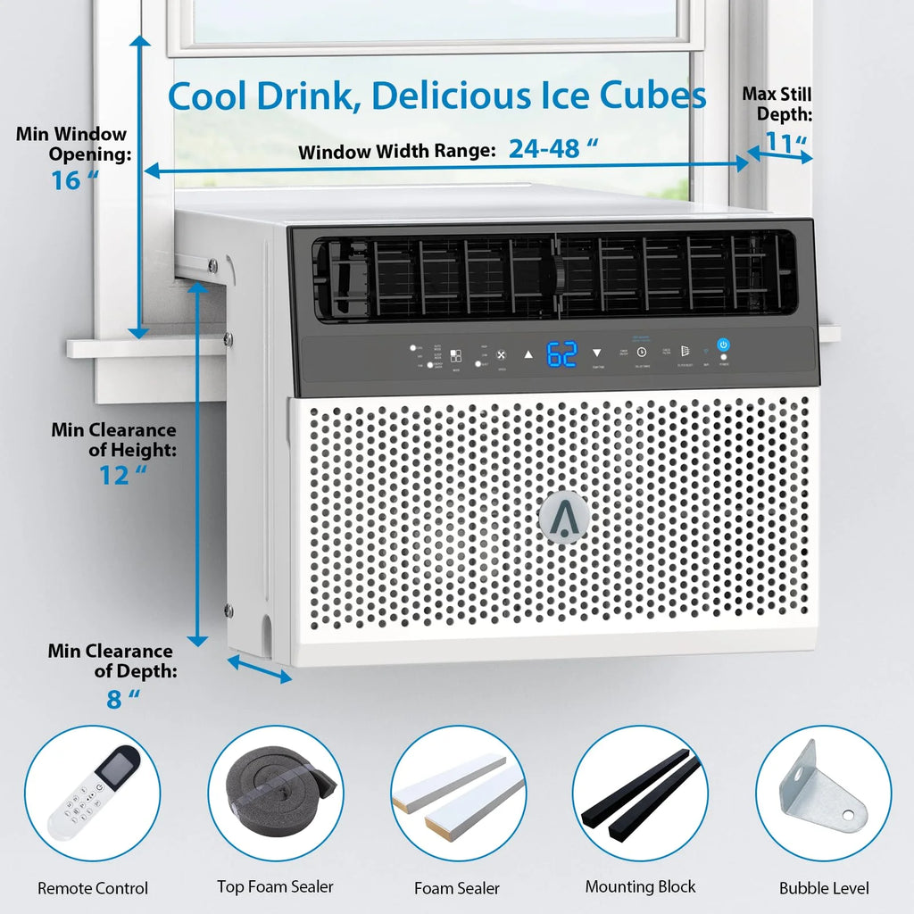 6000 BTU Window Air Conditioner with Remote Control W4286