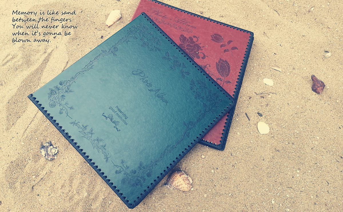 Self Adhesive Photo Album Leather Cover Holds 3X5 4X6 5X7 6X8 8X10 10x12 Photos M66204