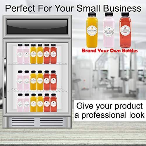 16 oz Clear Plastic Juice Bottles - Pack of 35 N3333