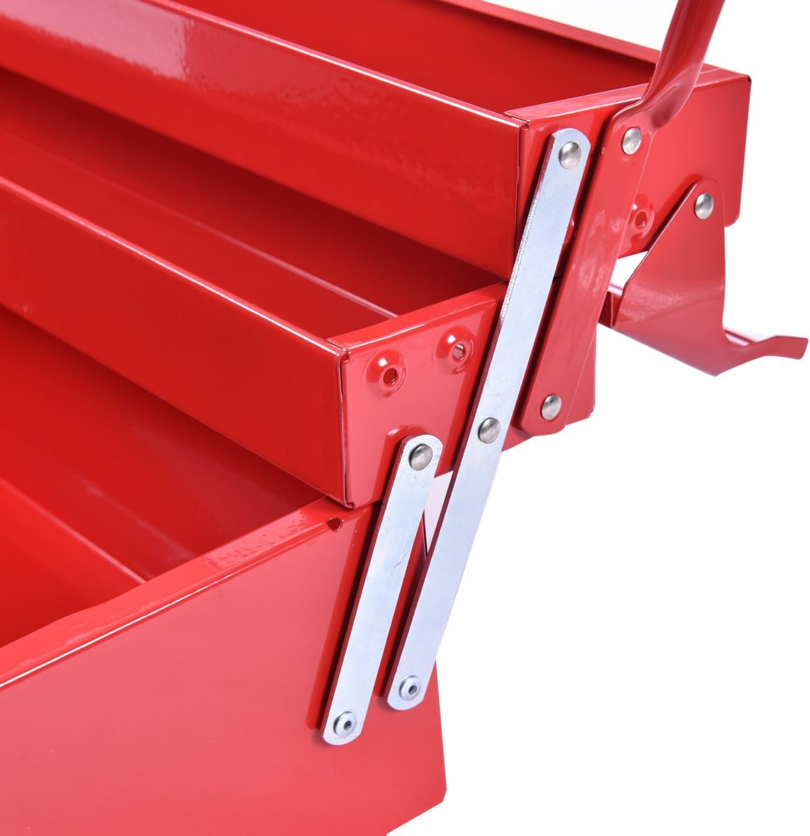 Red Steel Tool Chest Cabinet L3858