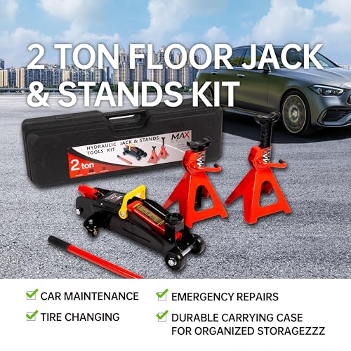 3-Ton Low-Profile Dual Pistons Heavy-Duty Steel Racing Floor Jack G60000