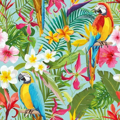 Tropical Removable Peel and Stick Wallpaper Panel E249