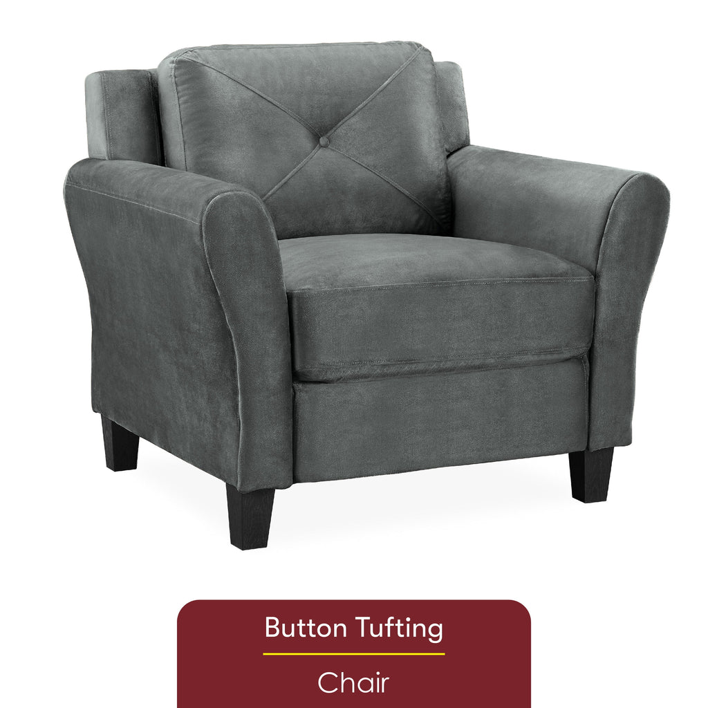 Dark Gray Fabric Club Chair X74397
