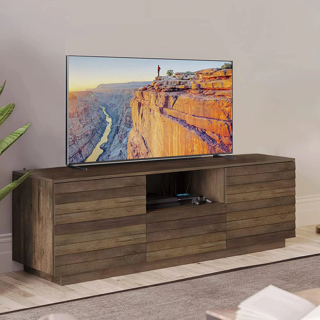 65" Brown TV Stand with Open Drawer Unit K6819
