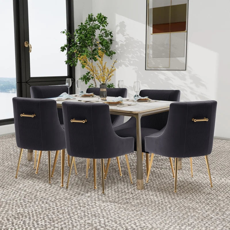 Velvet Dining Chair Set of 6 Z5947