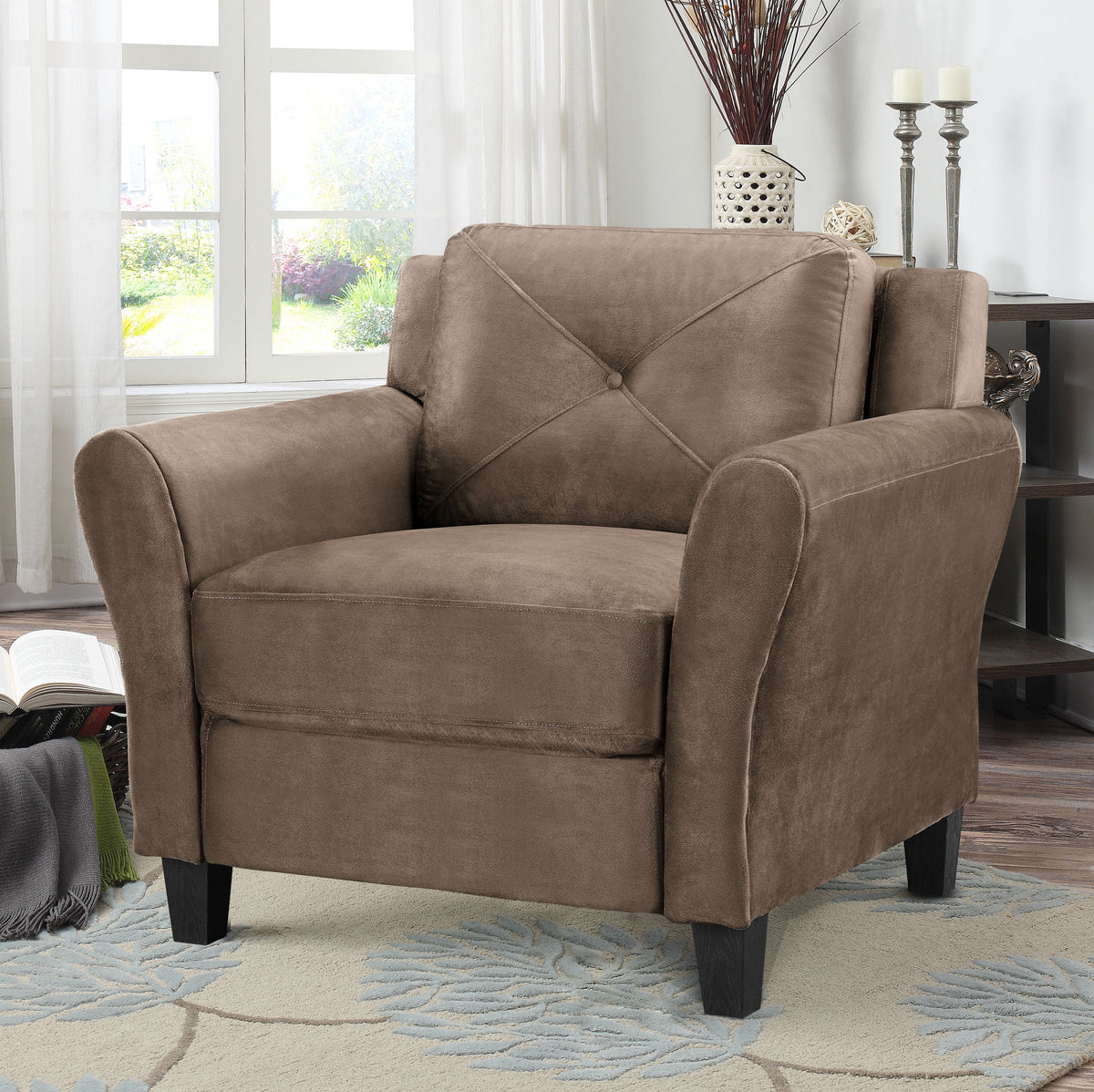 Dark Gray Fabric Club Chair X74397