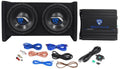 1000w Dual 10" Car Subwoofer Enclosure with Mono Amplifier and Amp Kit N5885