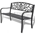 Cast Iron Black Garden Bench D993773