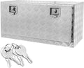 36-Inch Aluminum Truck Underbody Flatbox Pickup Tool Box Storage Lock with Keys F38984
