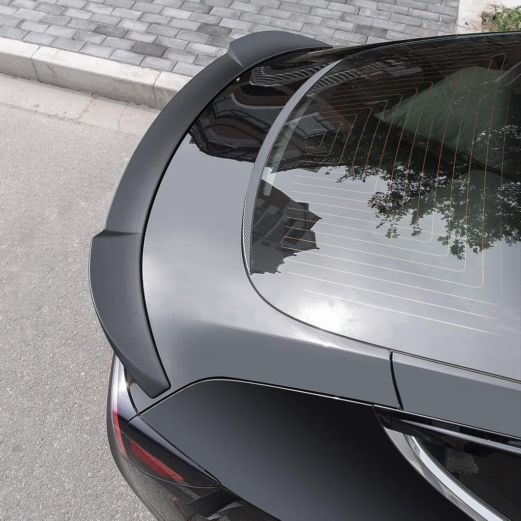 Glossy Carbon Fiber Pattern Rear Spoiler for Tesla Model 3 O807733
