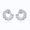 18K White Gold Baguette Diamond Stud Earrings M104529