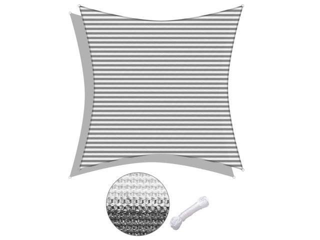 18x18 ft 97% UV Block Square Sun Shade Sail Canopy L4515