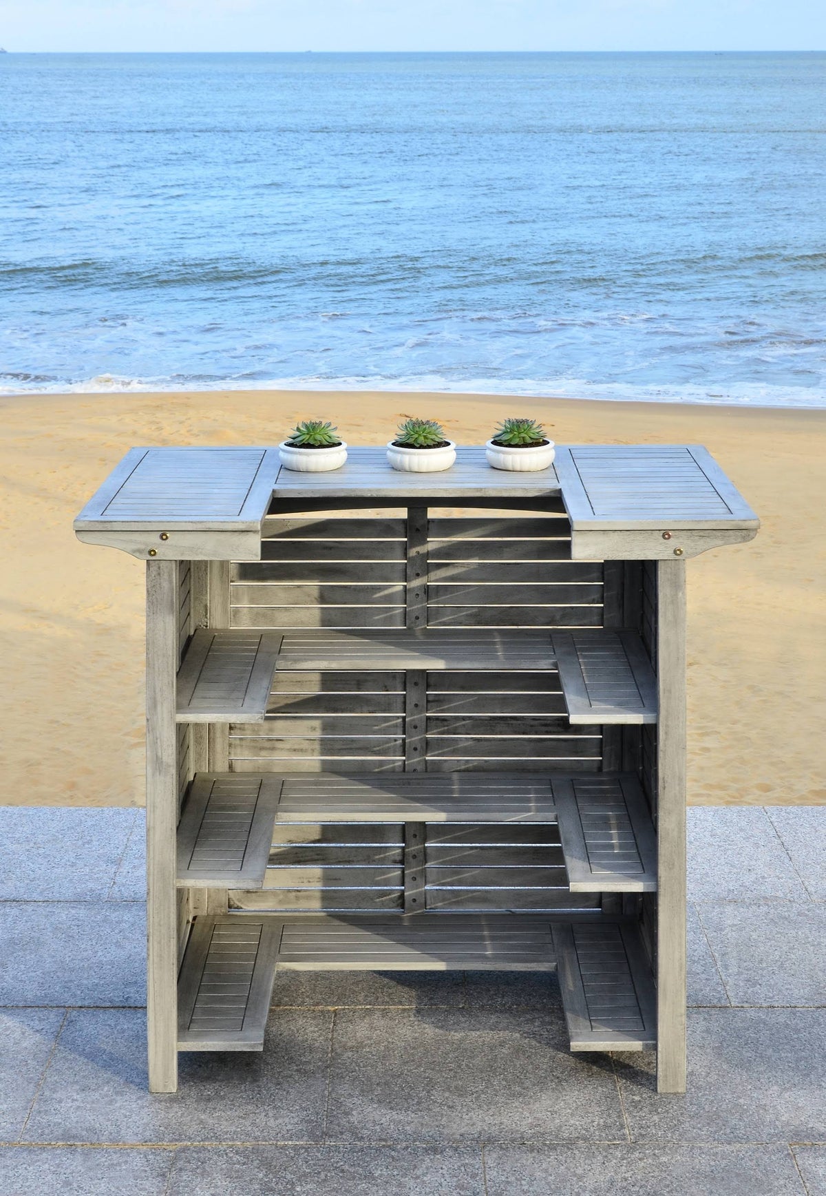 Grey Wash Bar Table I56915