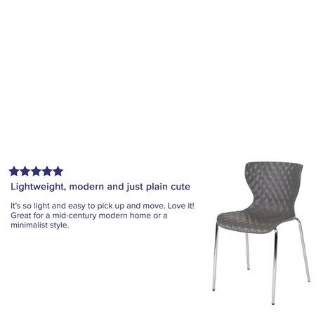 Gray Plastic Stack Chair N69488