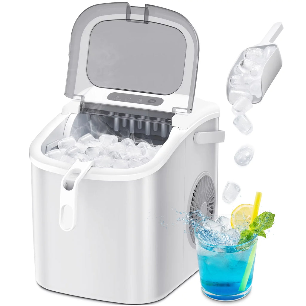 Portable Countertop Ice Maker with Handle, 26Lbs/24H, Black R58549