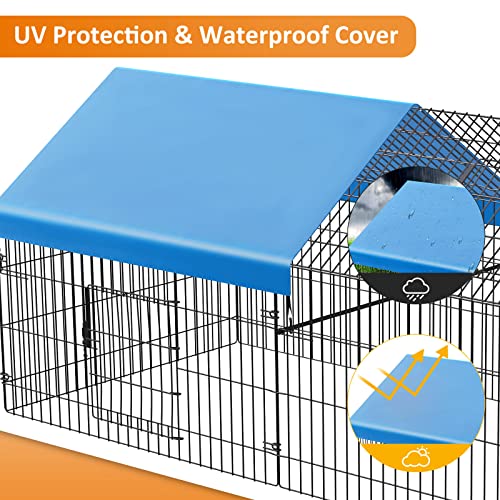 Metal Chicken Coop with Cover G893771
