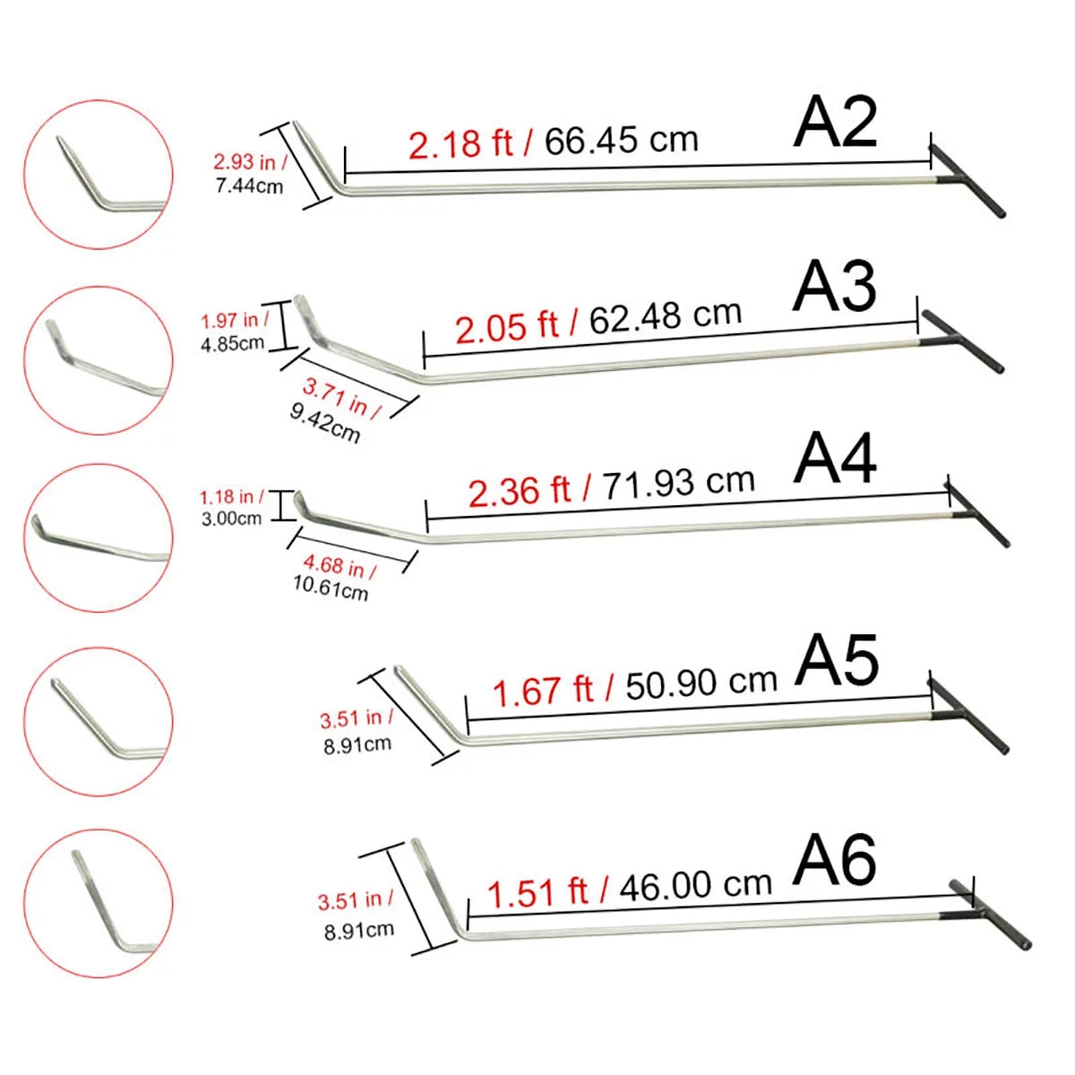 21 Pcs Paintless Dent Repair Tools Kit K23496