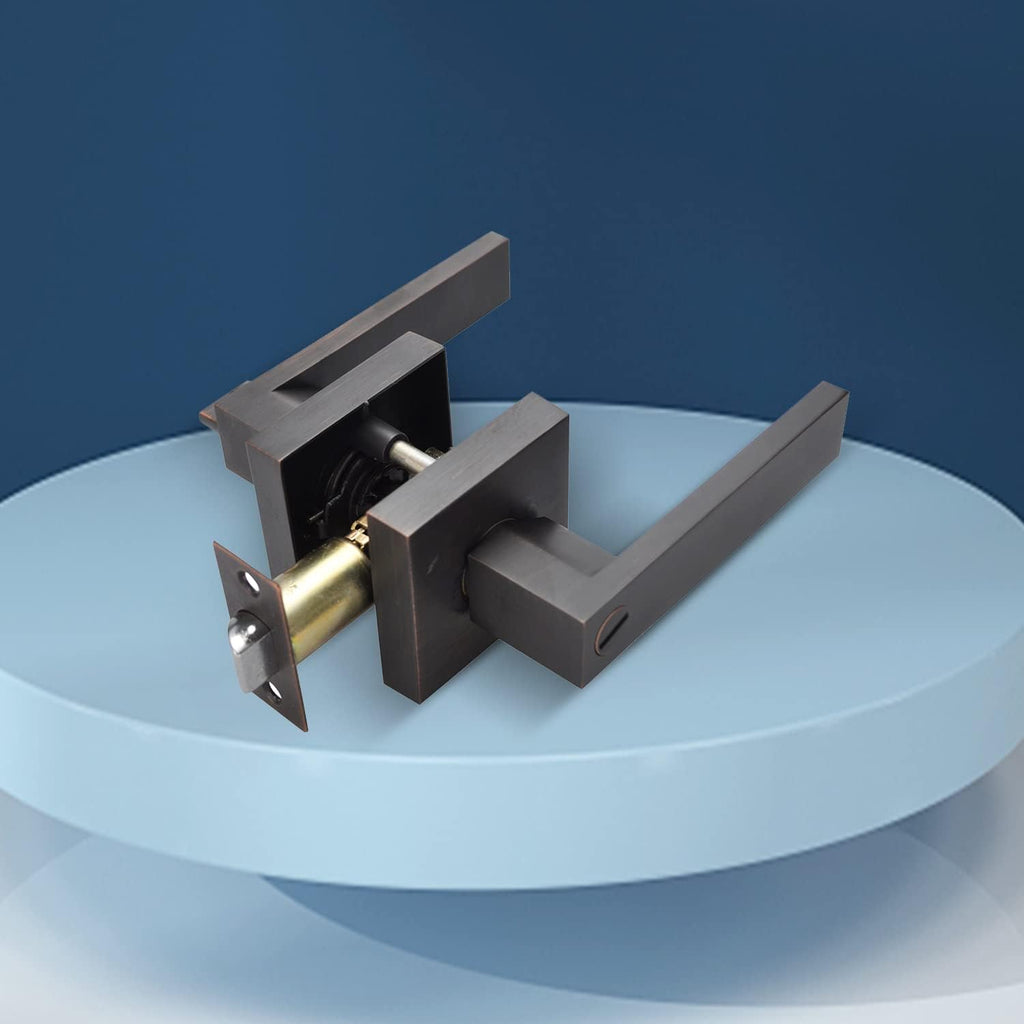 Brushed Bronze Zinc Alloy Door Lever Lock B269511