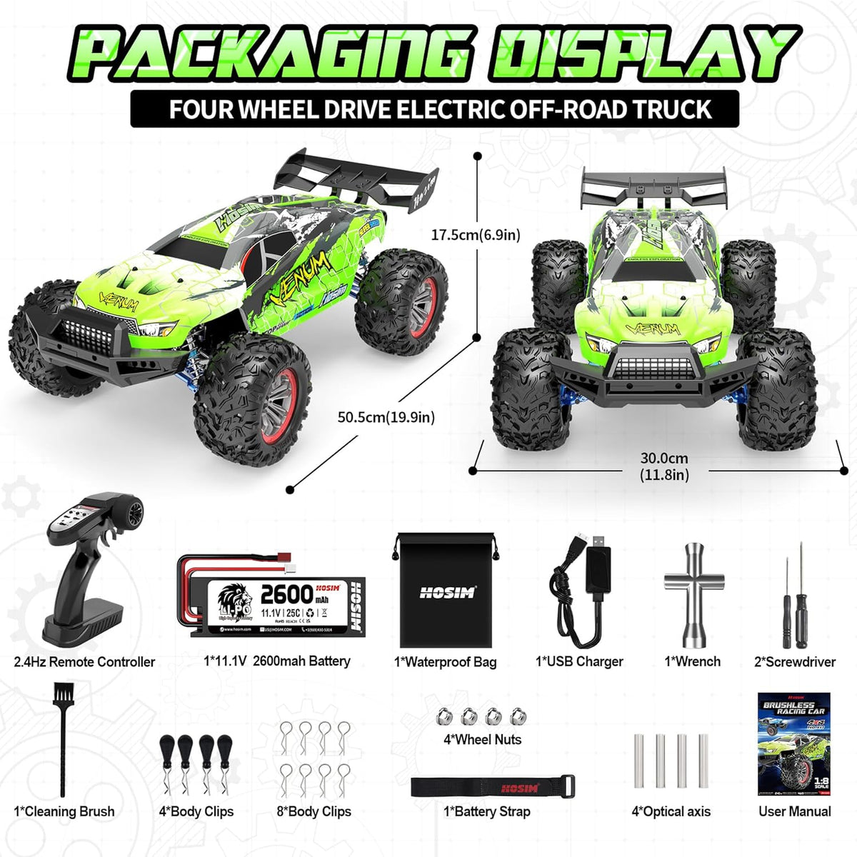 1:8 RC Car 80+KMH 1:10 RC Truck 48+ KMH P174898
