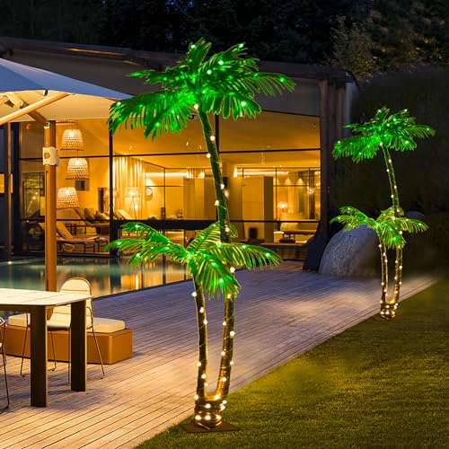 5Ft 121 LED Light Up Artificial Palm Tree T361