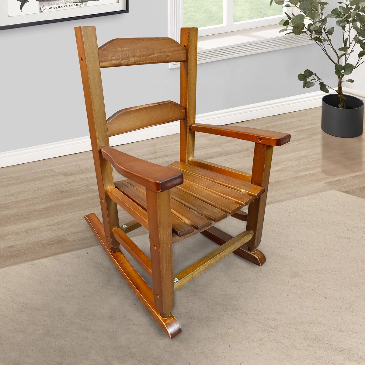 Kids Rocker High Back All Weather Slatted P13767