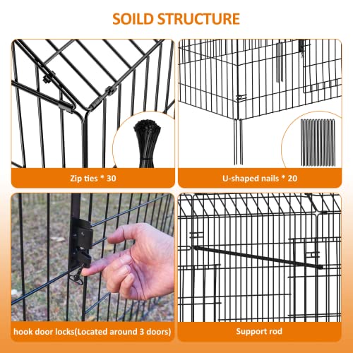 Metal Chicken Coop with Cover G893771