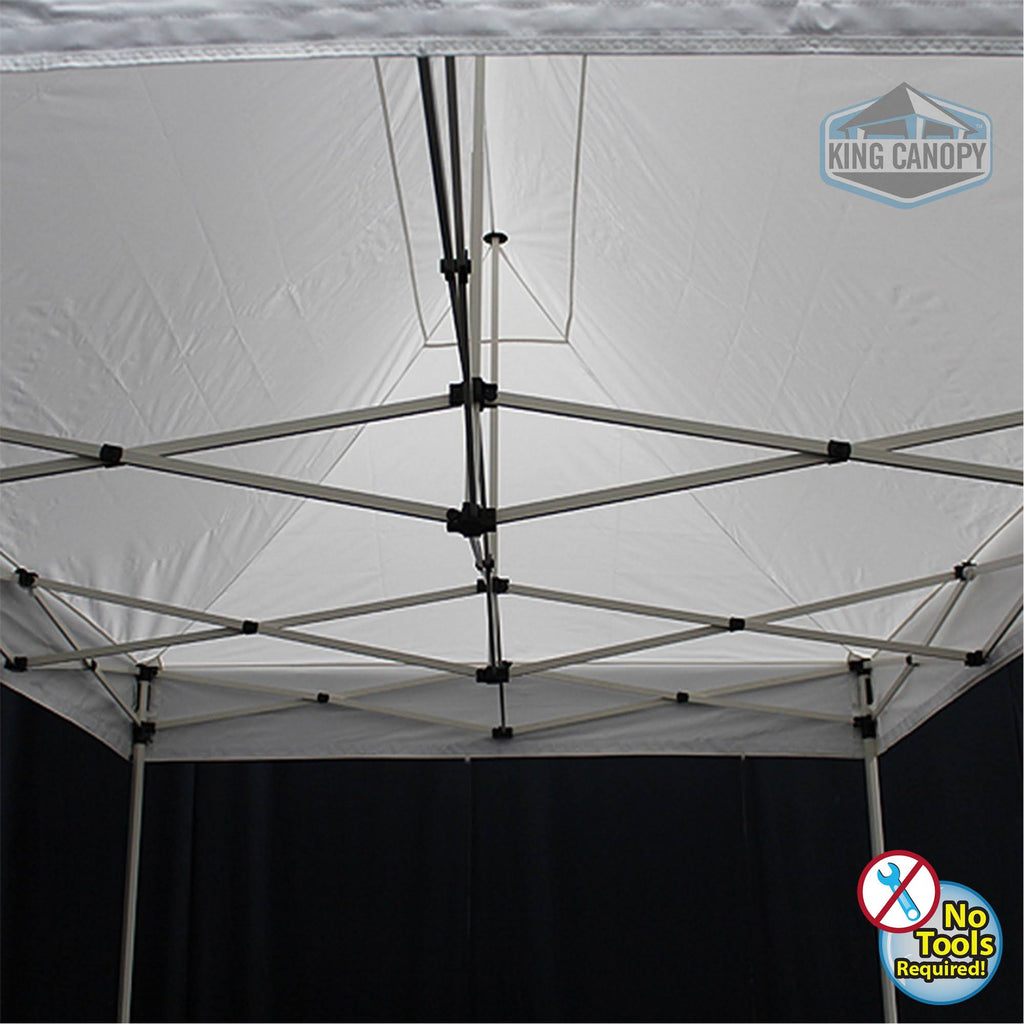 10 x 15 ft. White Instant Pop Up Tent with Blue Cover W811712