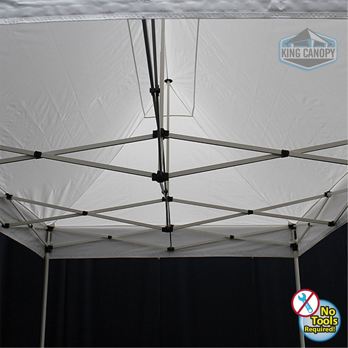 10 x 15 ft. White Instant Pop Up Tent with Blue Cover W811712